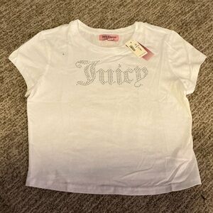 Juicy Couture White Short Sleeve Tee for Kids